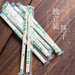 Disposable chopsticks for commercial use, restaurant use, affordable, eco-friendly, hygienic, convenient, single-pack bamboo chopsticks, medium thickness