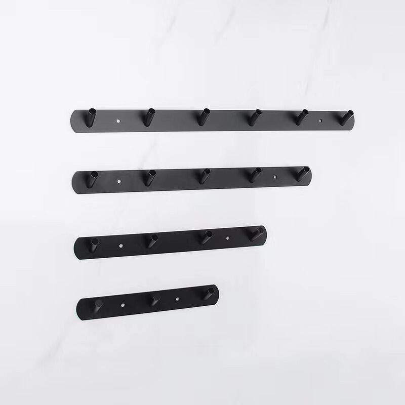 Aluminum Alloy Oblique Hook Row Hook Behind Bedroom Bathroom Door Clothes Hat Hook Space Aluminum Multi-functional Metal Hook Aluminum Alloy Oblique Hook Row Hook Behind Bedroom Bathroom Door Clothes Hat Hook Space Aluminum Multi-functional Metal Hook