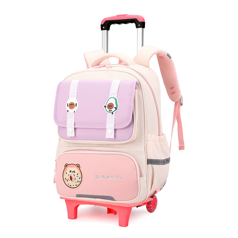 Nuevo pez natural para estudiantes de primaria, estudiantes de secundaria, bolsas de seis ruedas, escaleras de grado 234, niñas