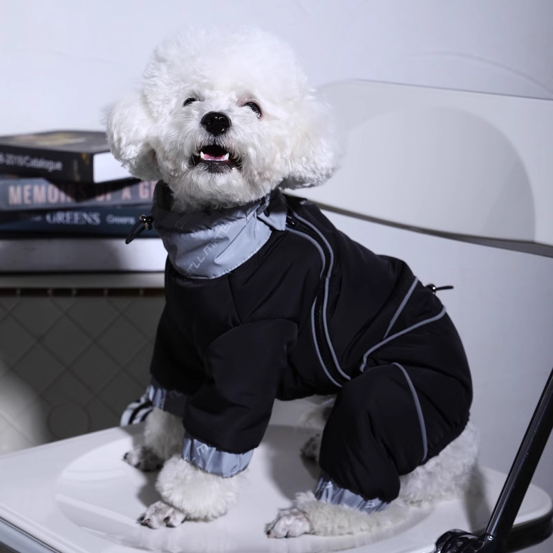 Ropa de invierno para perros mascotas Teddy perros pequeños otoño invierno perros algodón de cuatro patas invierno caliente invierno