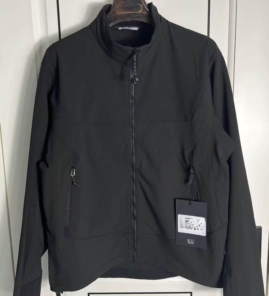 Bird Family Mame Style GAMMA Jacket Chaqueta de cuello alto de caparazón suave impermeable y a prueba de viento LOGO