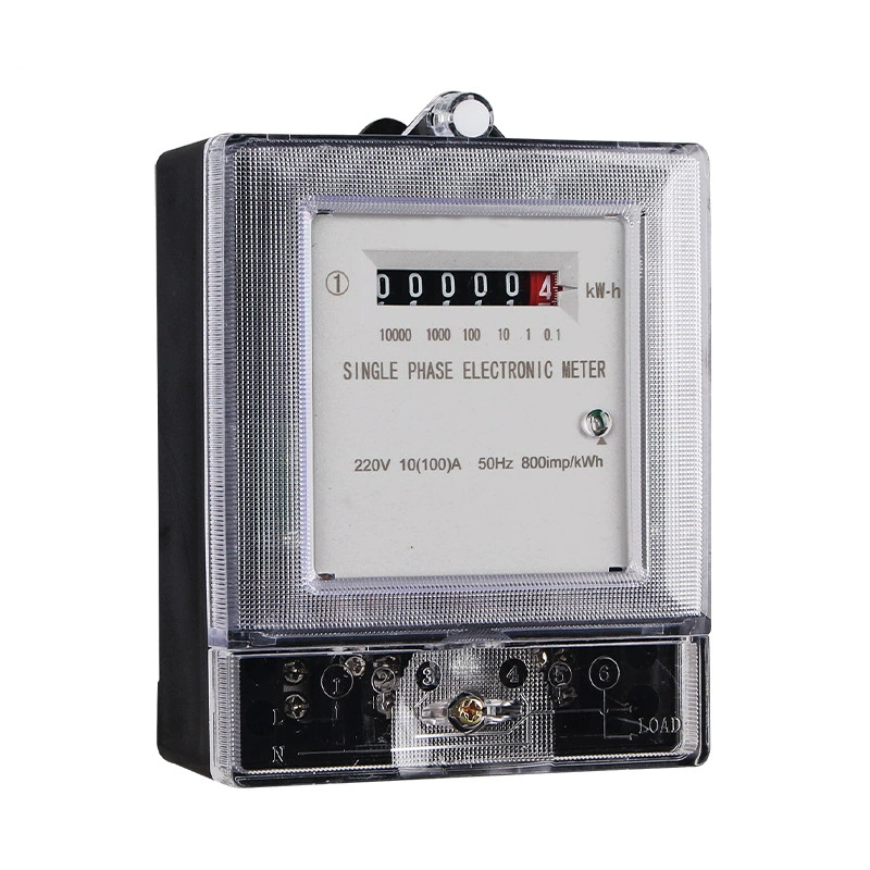 Однофазный бытовой интеллектуальный электронный счетчик энергии для экспортных рынков, английская версия, для арендных домов, с функцией интеллектуального измерения.