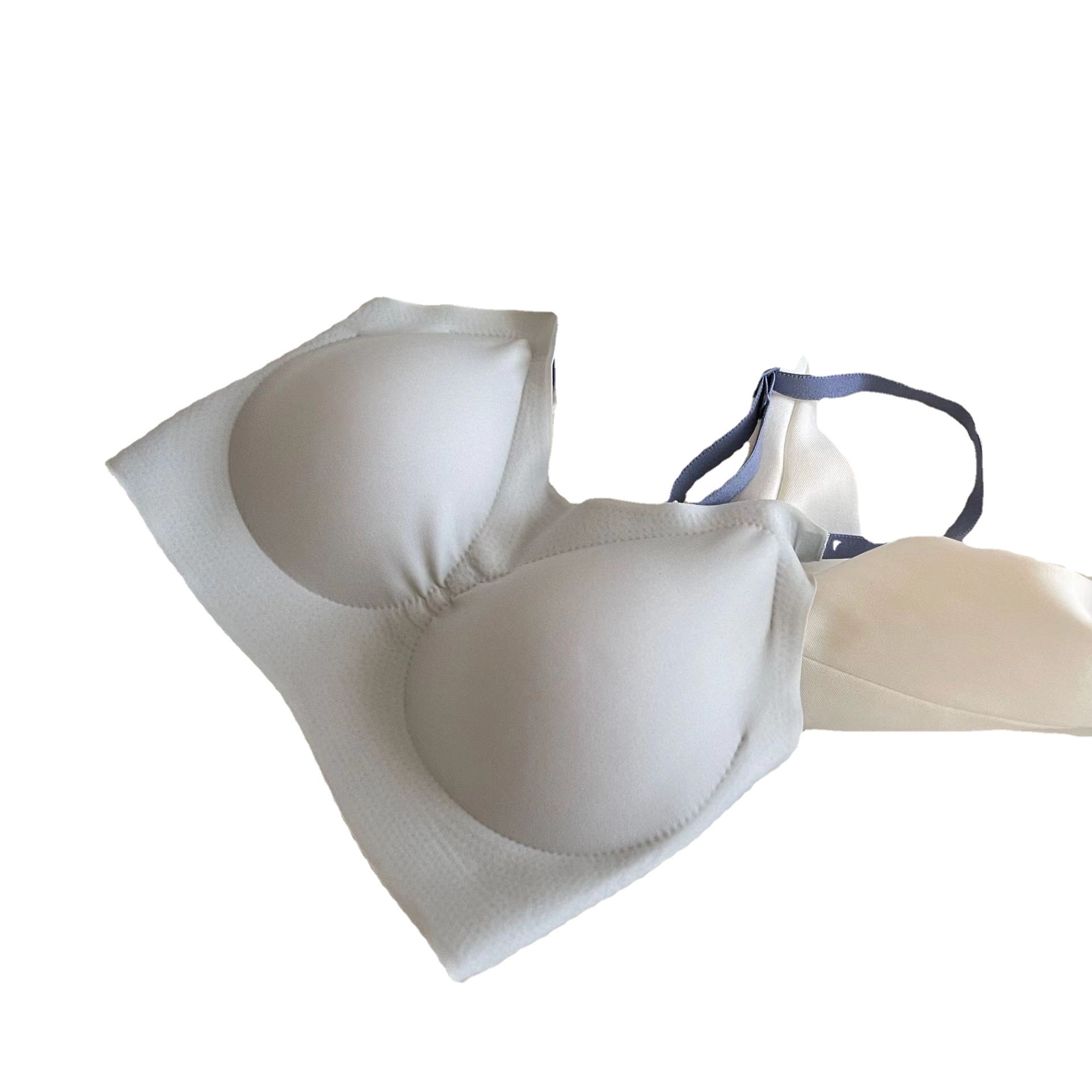 De gama alta de la Copa fija sin costuras correa de espalda ropa interior pecho grande que adelgaza el chaleco de estilo inalámbrico deportes sujetador push-up