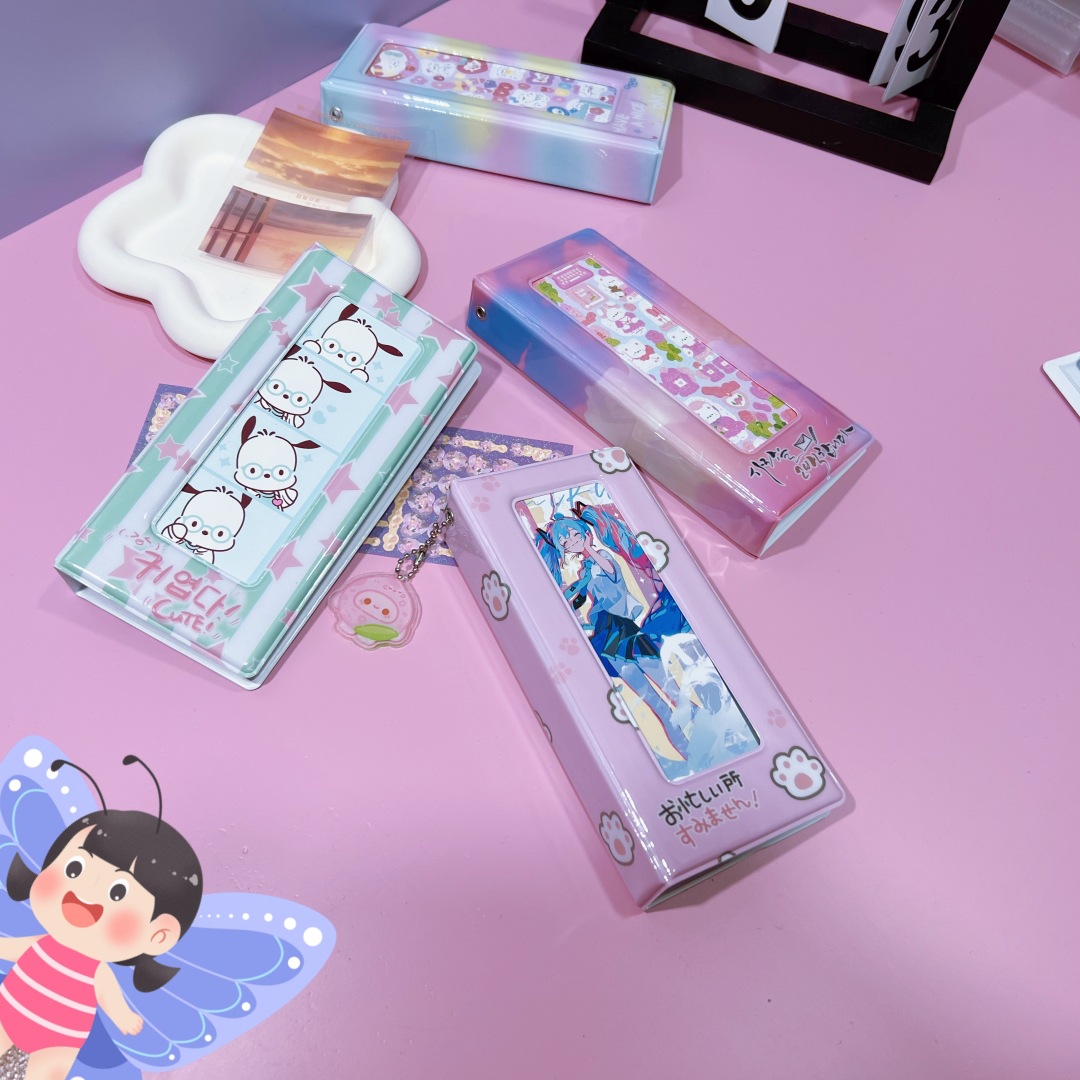 现货单格4连拍四格人生照片追星女孩相片小卡收纳册 相册书签