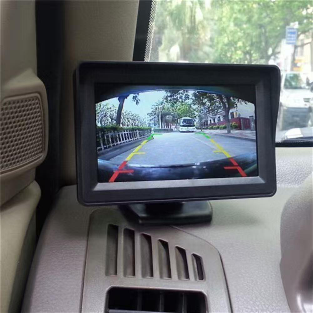 4.3inch Universal Car-Mounted Lcd Monitor High-Definition Surveillance Display Screen 12V24V Reversing Image High-Frequency Clear Display