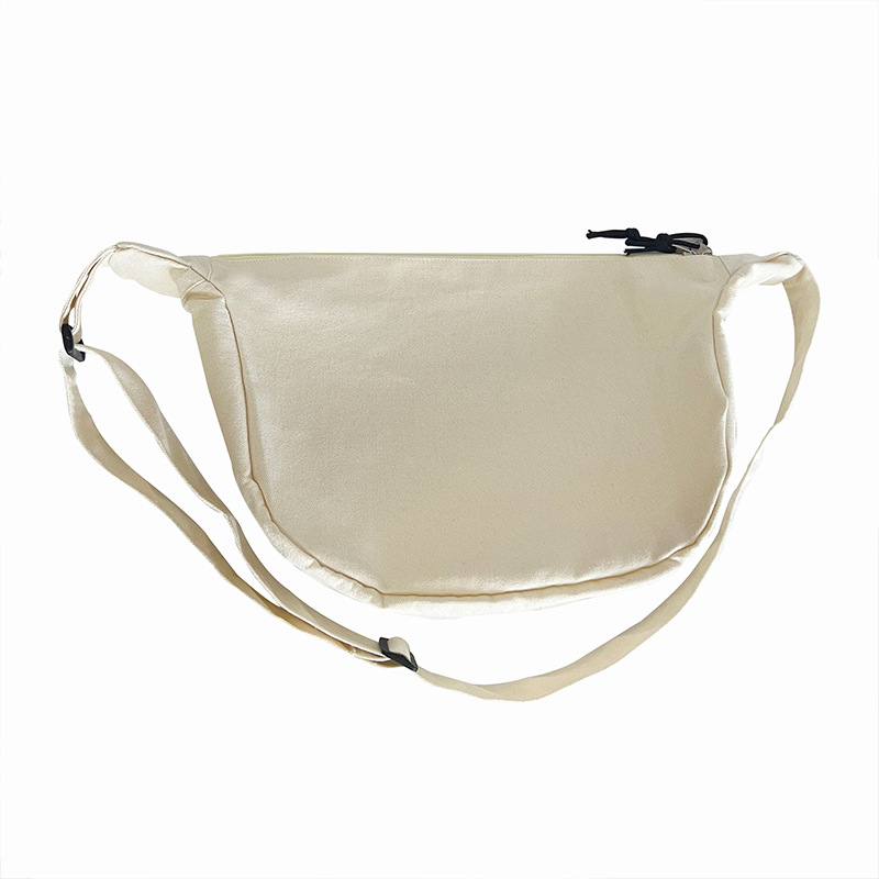Fabricante nuevo lienzo bolsa de mensajero de los hombres y las mujeres del mismo estilo ins nicho versátil gran capacidad moda Commuter dumpling bolsa