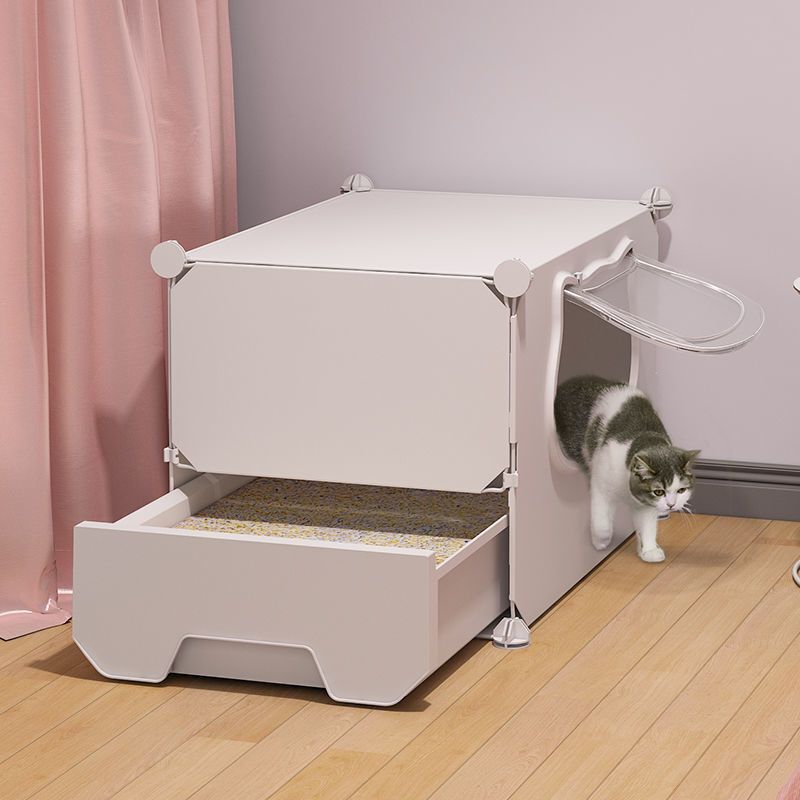 トイレ一体型猫ケージ 特価 3階建て 家庭用 屋内 特大フリースペース ペットヴィラ 猫ハウス|undefined