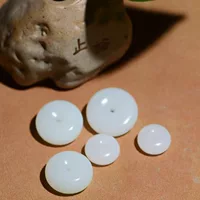 Заводская оптовая продажа Hutian Jade безопасная пряжка натуральный белый нефрит безопасная пряжка