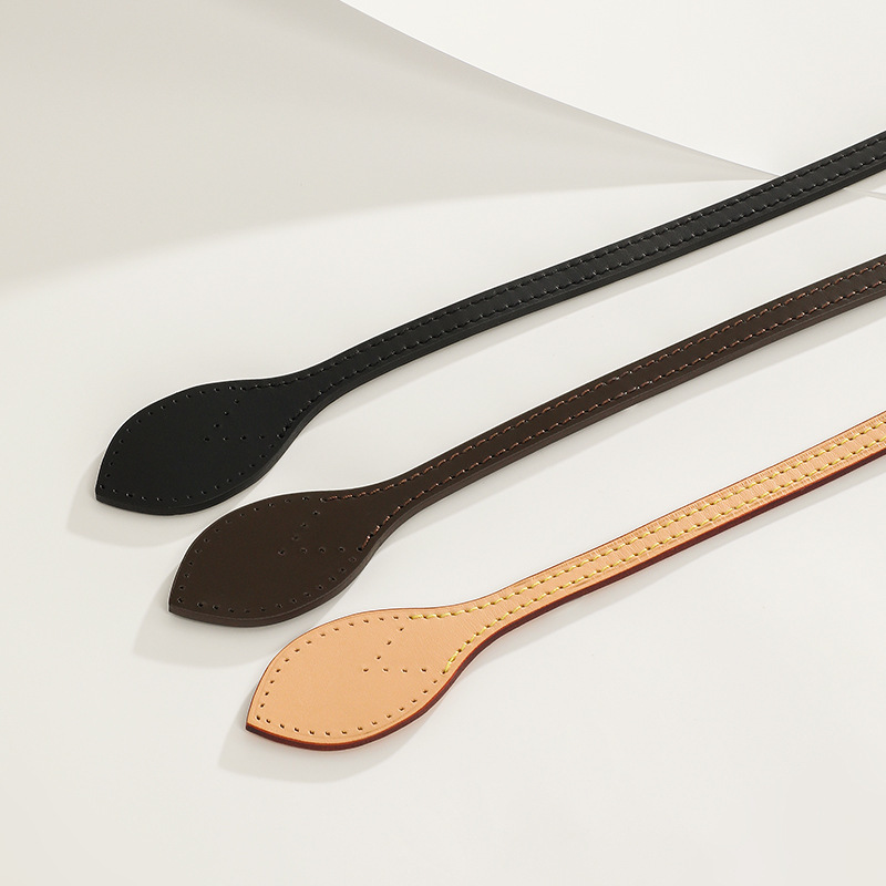 Suitable for lv neverfull bag handle accessories chessboard grid tote bag shoulder strap women's handbag with vegetable tanned leather