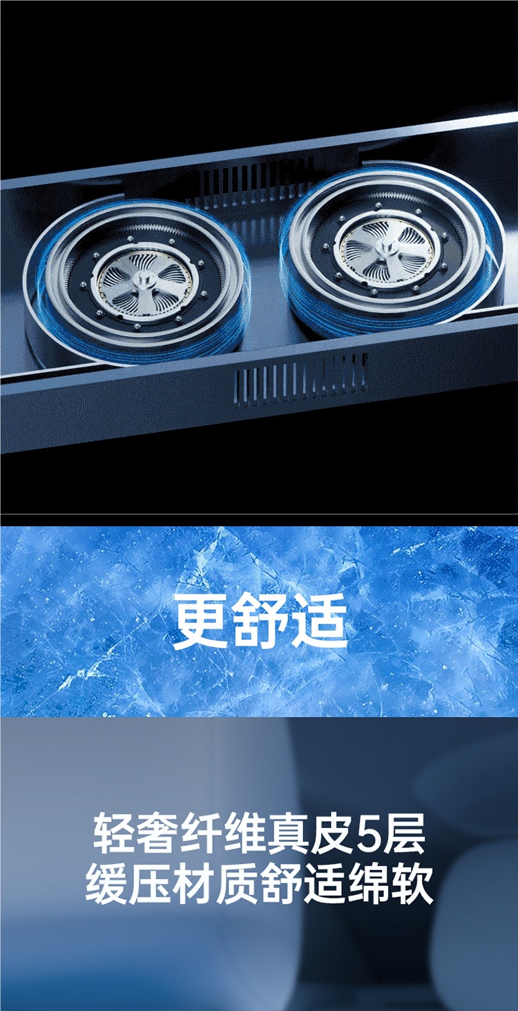 Summer car ventilation seat cushion, cooling seat pad, summer breathable and heat-dissipating cool pad, truck massage cushion, Tesla