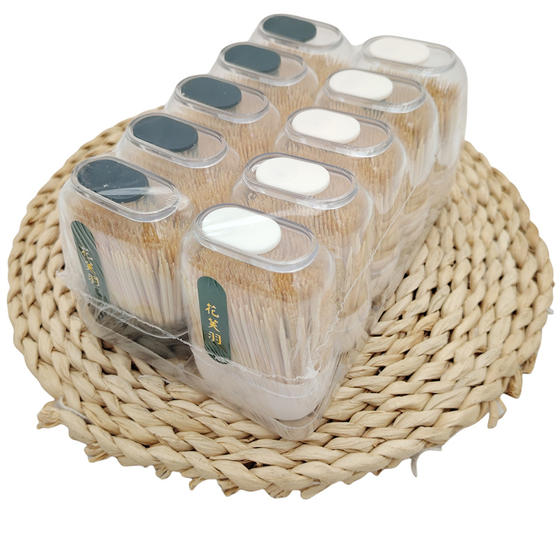 F1741 708 # palillos de dientes de bambú deslizantes al por mayor palillos de dientes de bambú domésticos mesa de té botella de palillos de dientes de sala de estar 3 yuanes tienda
