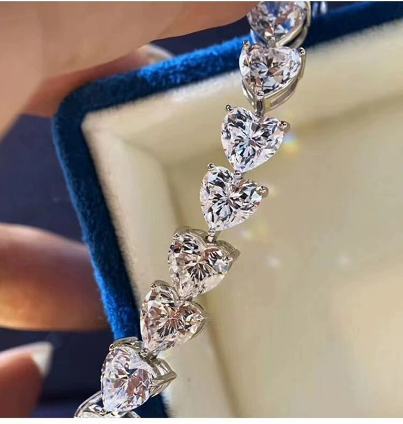 Original корейское и американское новое простое фасонное ледяное кристаллы снежинка браслет персонализированный темперамент позолоченный роскошный браслет