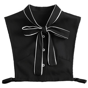 Women's Shirt False Collar Vertical Collar Shirt False Collar Ribbon Discount Bow Color False Collar