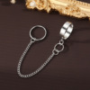 Chain, ring, design fashionable advanced set, simple and elegant design, trend of season, high-quality style