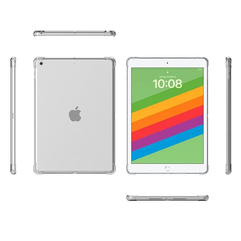Чехол для iPad, прозрачный против падения, поддерживает несколько моделей (Mini/Air/Pro 7,9–13")