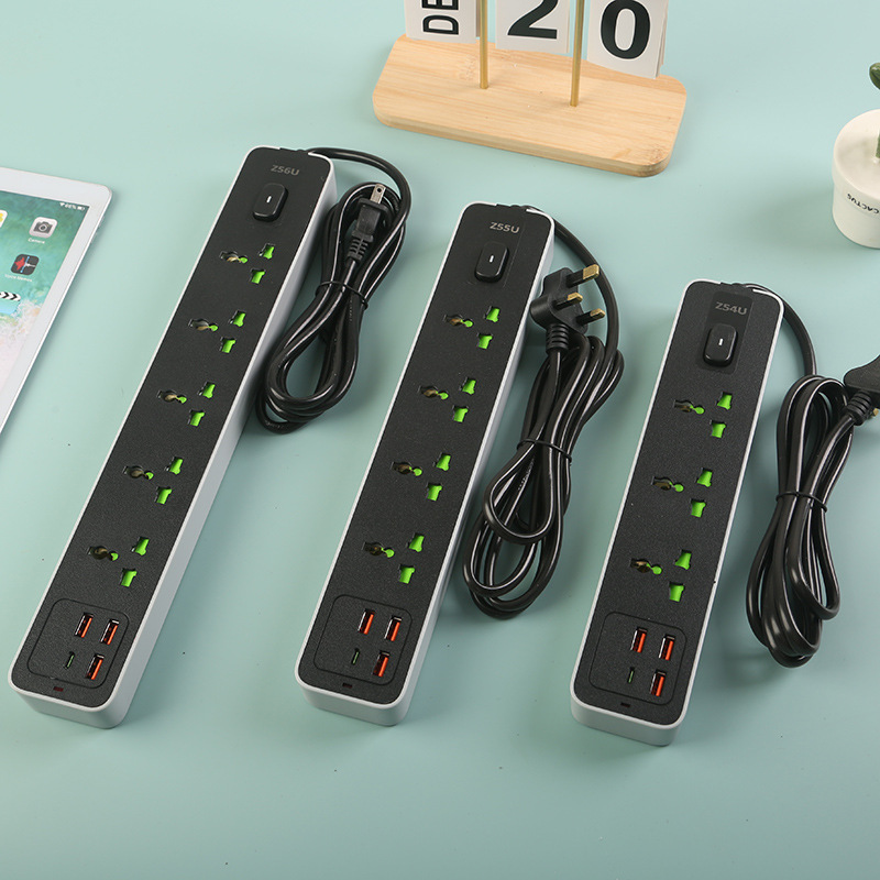 Enchufe de comercio exterior con puerta de seguridad 5 con tarjeta de doble cañón USB puerta de seguridad verde Arabia Saudita