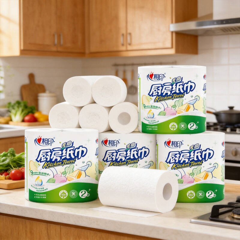 Xinxiangyin Kitchen Paper Towels, Oil-Absorbing and Water-Locking Paper, Household Toilet Paper, Wholesale Kitchen Paper in Bulk