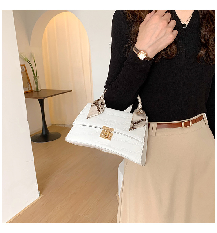 Fashion New Texture Chain Bag Western Stone Pattern Single Shoulder Messenger Small Square Bag display picture 10