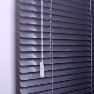 Aluminum Alloy Blinds Blackout Office Rental Bathroom Kitchen Hand-Pull Adjustable Roller Blinds Without Punching