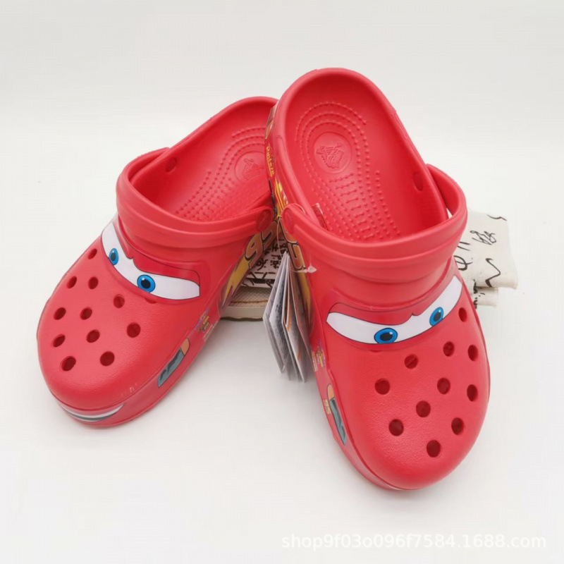 Cars 95 Lightning Mcqueen Cartoon Clogs Red Anime Style Outdoor Non-Slip Anti-Odor Wear-Resistant Beach Shoes Cars 95 Lightning Mcqueen Cartoon Clogs Red Anime Style Outdoor Non-Slip Anti-Odor Wear-Resistant Beach Shoes