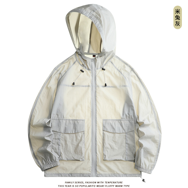 Ropa de protección solar para hombres de verano abrigo ligero al aire libre montaña transpirable UV upf50 + ropa de protección solar de pesca para mujeres