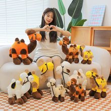 沙漠骆驼毛绒玩具公仔敦煌骆驼玩偶旅游礼品摆件特产logo小熊公仔