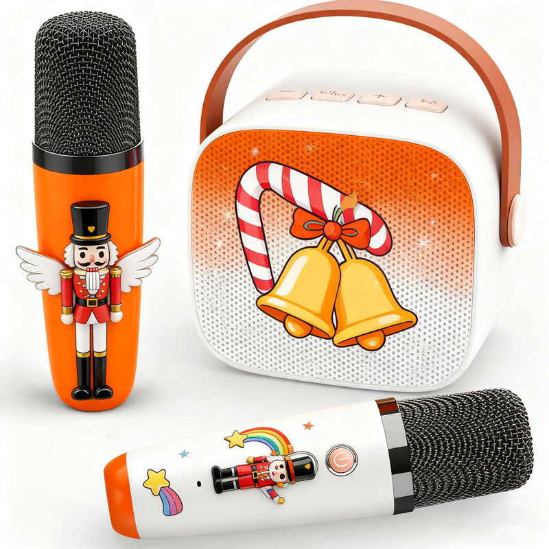 Bluetooth Speaker Wireless Karaoke Microphone Heavy Bass Singing Device Cross-Border P2/K1_voghion.com