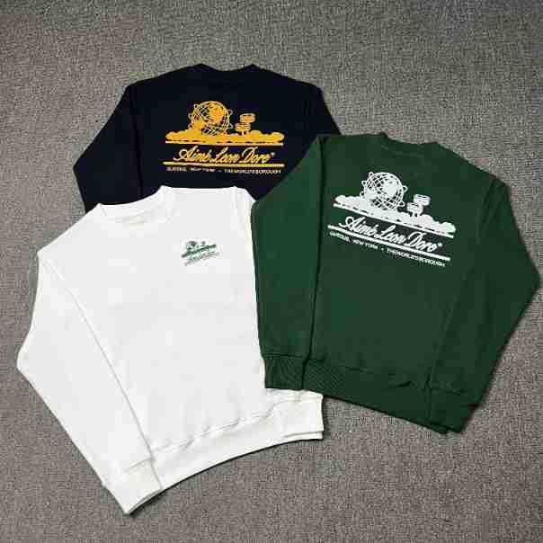 Cross Border Aime Leon Dore Print New York Queens Landmark Architecture Simple Casual Crewneck Sweat ALD