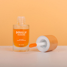 新款粉底液瓶玻璃点涂遮瑕液乳液瓶防晒隔离瓶20ml/30ml彩妆包装