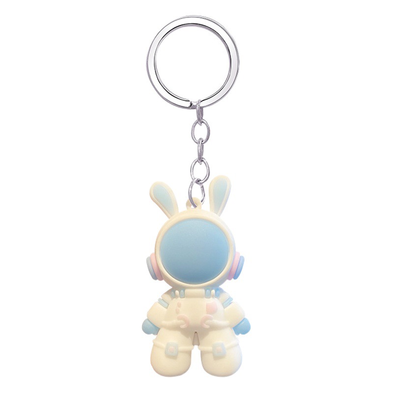 Space rabbit creative gift children's class small pendant Primary School students reward small gift small prize keychain share