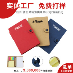 企業ギフトカスタマイズされたロゴメモパッド環境に優しいボタンとペン企業オフィス学習展示会会議プロモーション資料