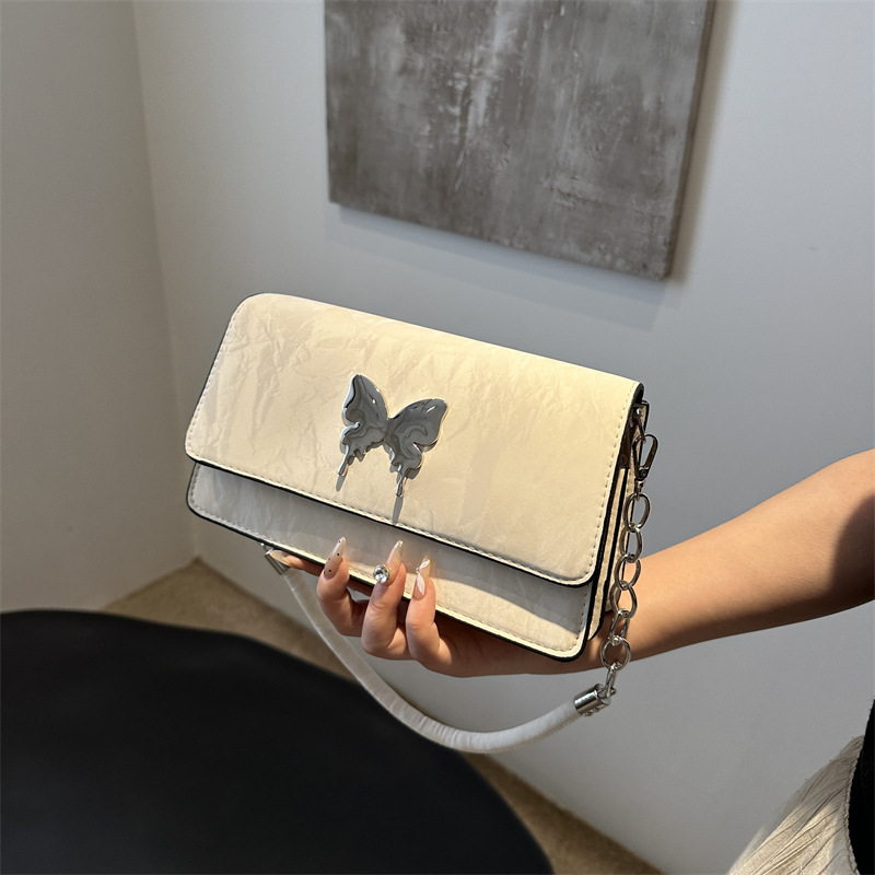 Bolso de cadena de diamond para mujeres 2024 primavera nueva bolsa cuadrada de bordado de alto valor de estilo estilo extranjero simple bolso de hombro