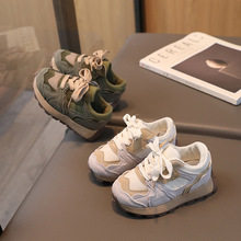 春秋季新款儿童复古运动鞋男女童阿甘鞋英伦风宝宝鞋磨砂皮休闲鞋