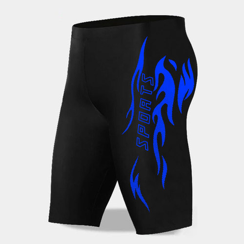 Hurun swimming trunks men's boxer swimming trunks swimsuit five-point adult hot spring loose beach swimwear seaside equipment