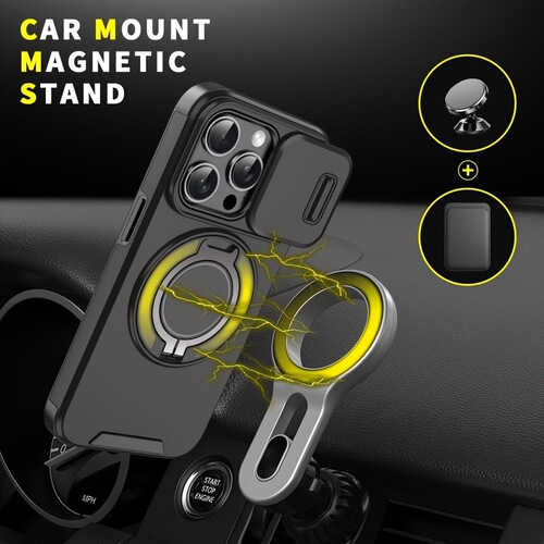 Magnetic Full Camera Protection Shockproof Phone Case