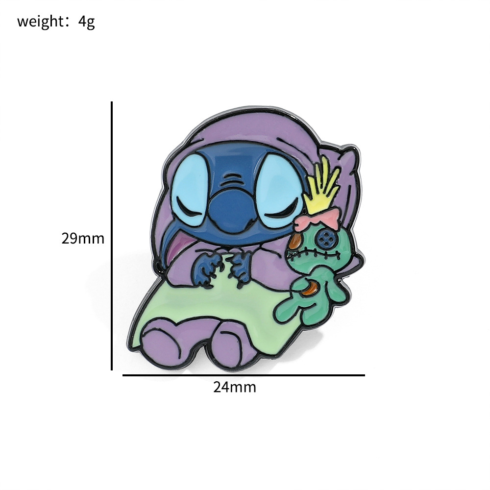 Personalidad creativa de dibujos animados broche de puntada de dibujos animados de Europa y América estrella de insignia de metal de dibujos animados bebé PIN al por mayor