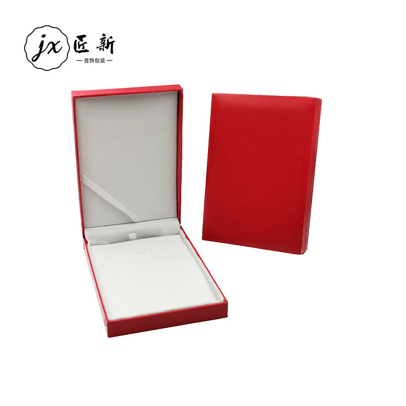 Jewelry chain box gold jewelry large plastic box pendant necklace suit gift box wholesale