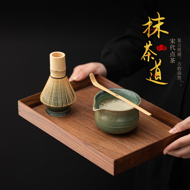Traditional Japanese Matcha Set Matcha Egg Beater Spoon Bowl Baibenli Handmade Ceremony Ceramic Tea Ceremony Culture