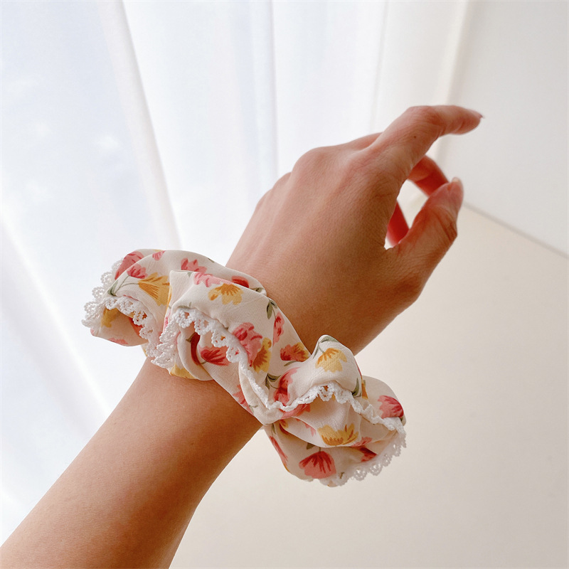 Sweet Ditsy Floral Cloth Hair Tie 1 Piece display picture 2