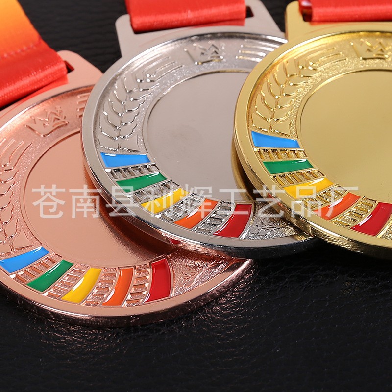 Fábrica en stock medalla de metal al por mayor juegos de pintura en blanco medalla competencia Medalla DE HONOR listado logotipo impreso