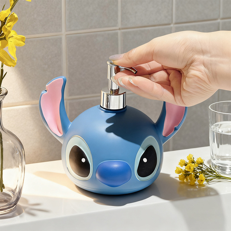 Botella de emulsión con forma de muñeca de cabeza grande botella de presión gran botella vacía champú botella de agua