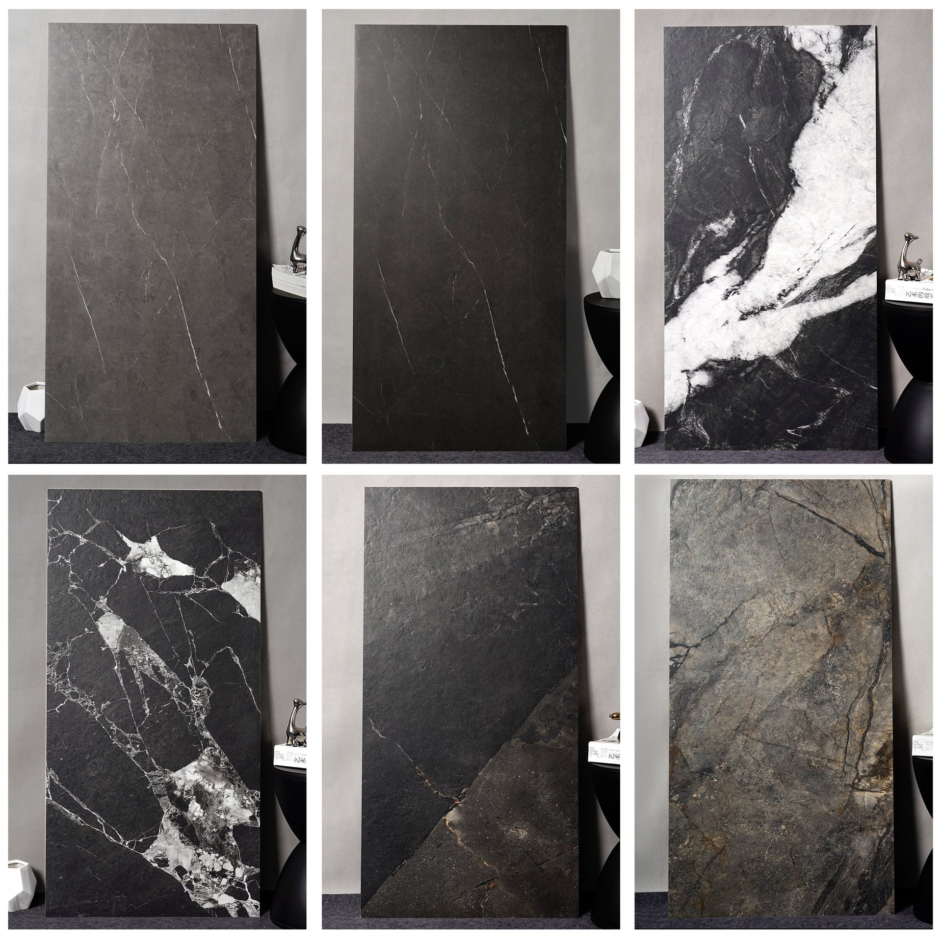 深色仿古瓷砖600X1200黑色客厅地砖质感哑光艺术墙砖防滑特色砖