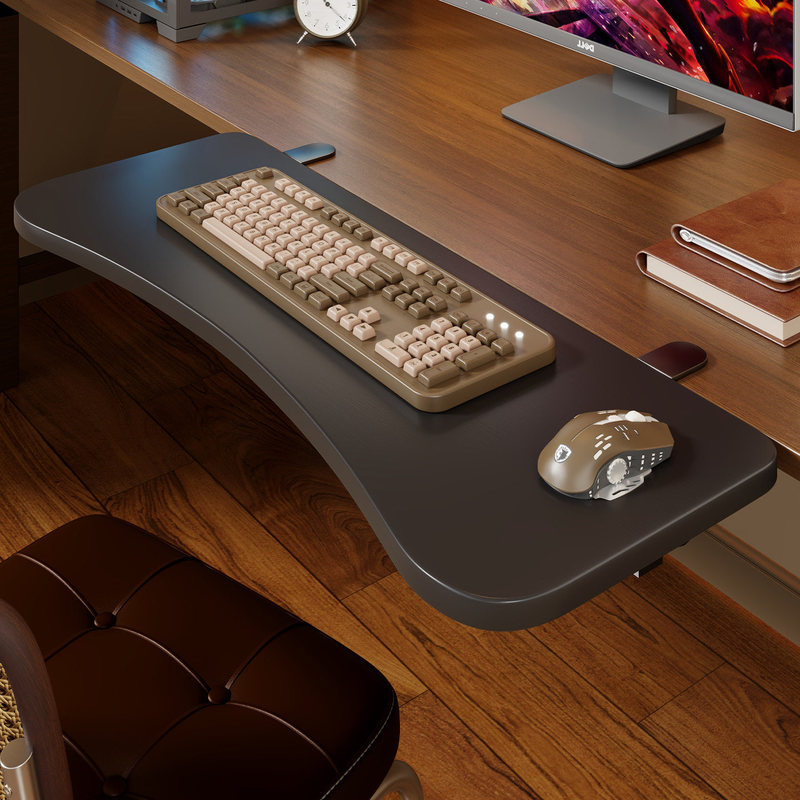 Foldable Desktop Extension Board Computer Keyboard Tray Office Desk Extension and Widening No-Drill Arm Support Stand Foldable Desktop Extension Board Computer Keyboard Tray Office Desk Extension and Widening No-Drill Arm Support Stand