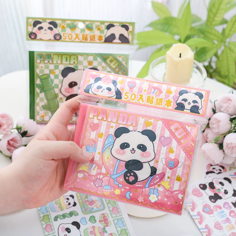 Панда наклейка мультфильм милый декоративный Альбом DIY Наклейка Милая панда узор ручная учетная запись Наклейка 50