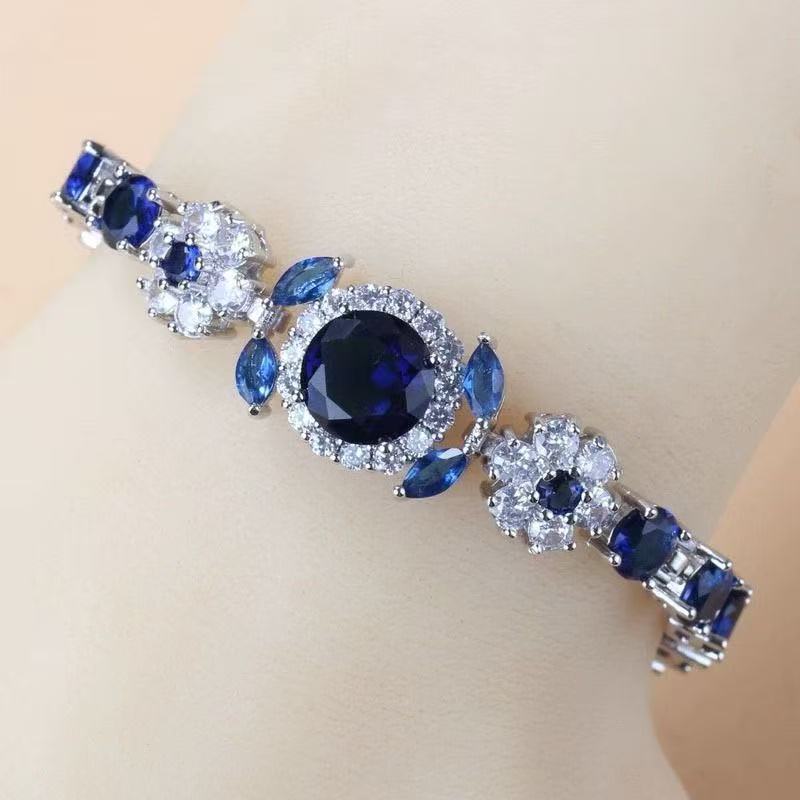 Bracelet élégant en diamant violet pour homme bijoux de luxe_voghion.com