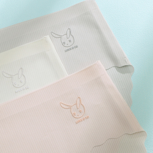 Kim Yuna's simple new one-piece seamless briefs for girls in their developmental period, breathable and comfortable cotton solid color underwear