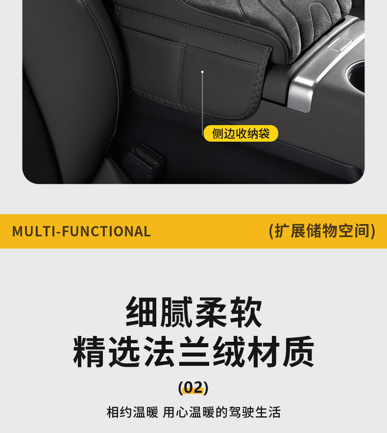 Cross-Border Exclusive Supply of Car Armrest Box Heightening Pad, Central Protective Cover, Universal Car Multifunctional Tissue Box, Water Cup Holder