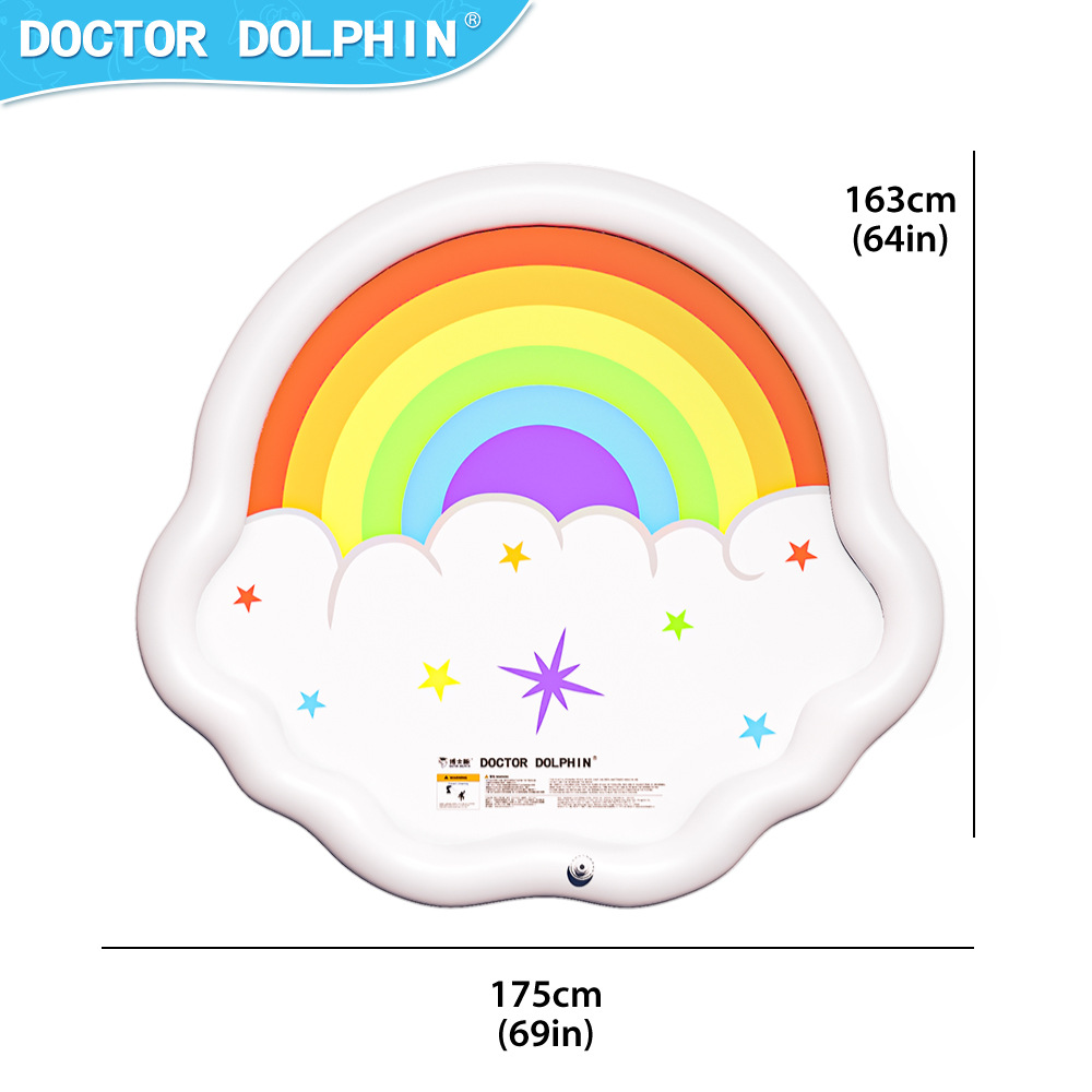 Doctor Dolphin | estera de pulverización de agua de PVC estera de pulverización de agua para niños estera de pulverización de agua al aire libre juguetes para niños