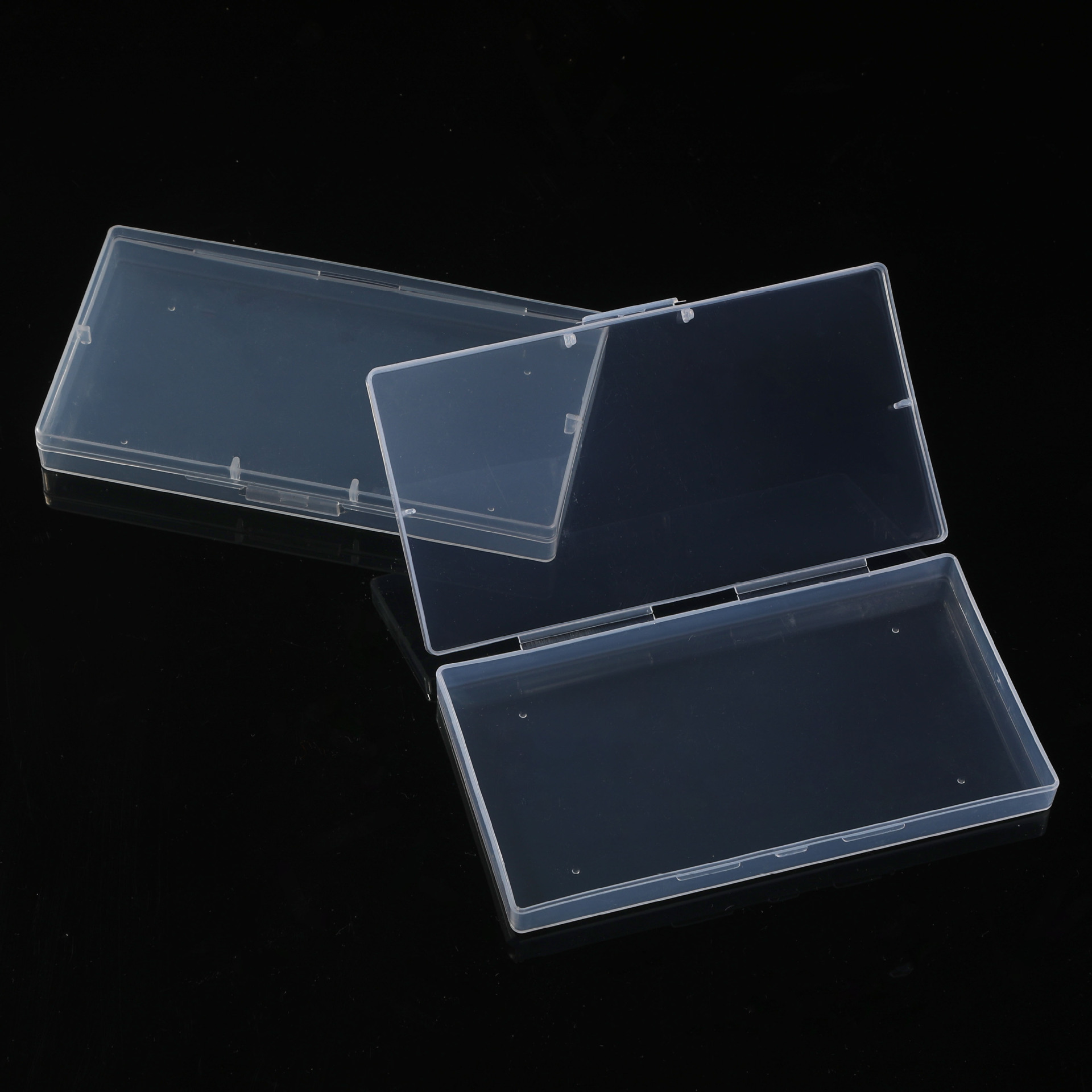 厂家直供透明PP塑料盒长方形有盖包装盒子零件配件整理盒现货批发