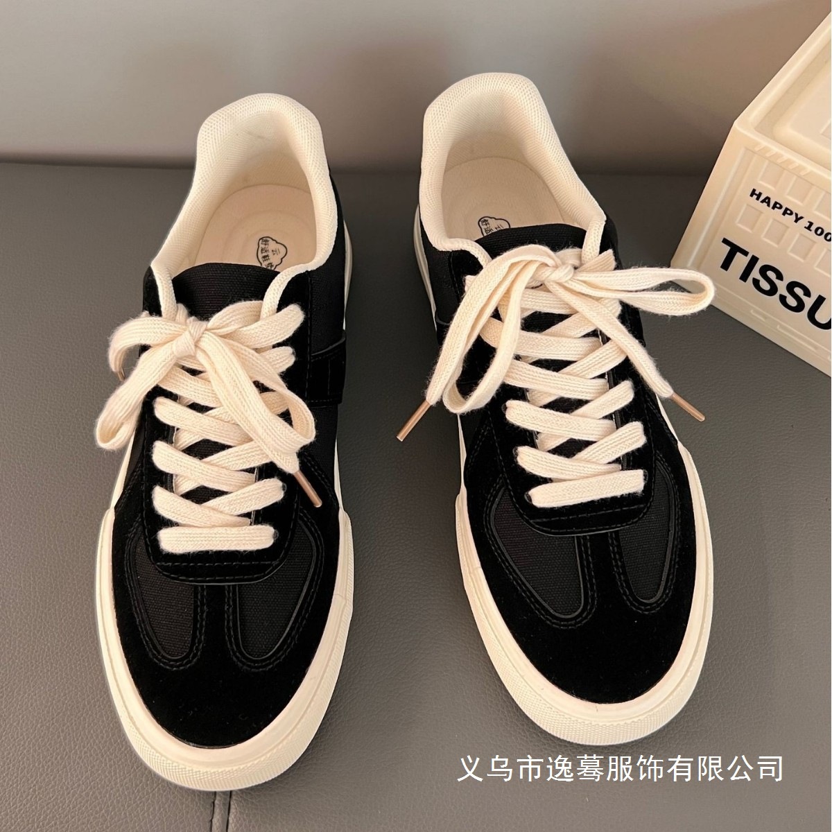 鞋子男帆布鞋黑色百搭基本款男学生帆布鞋休闲运动德训鞋子批发